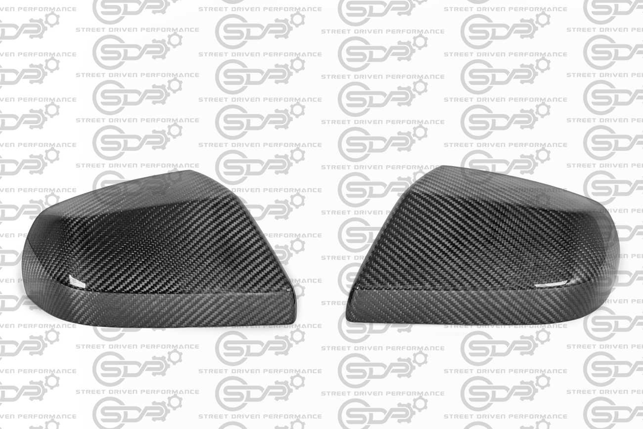 2013-2019 Cadillac ATS / ATS-V Sedan & 2020+ CT4 / CT4-V | GM Factory Style CARBON FIBER Side Mirror Cap Covers